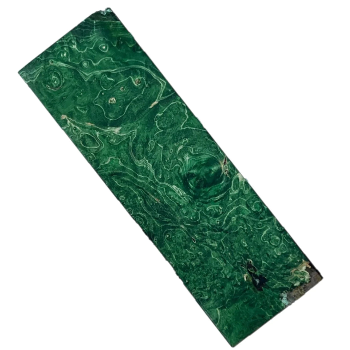 Green Stabilised Maple Burl (30x40x135mm)