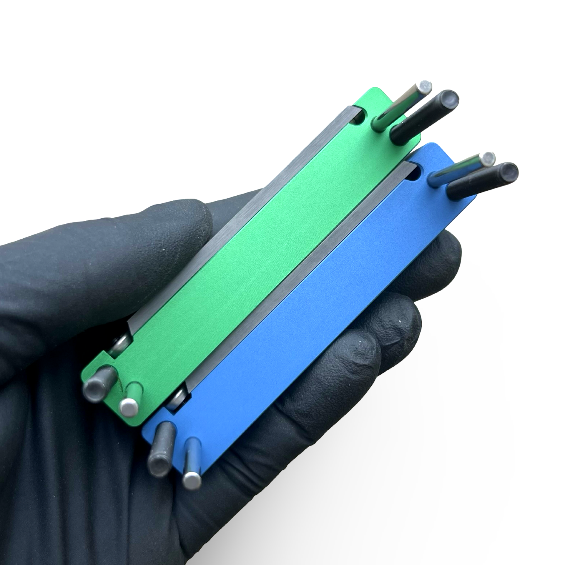 Mini Tungsten Carbide File Guides - Aluminium 64mm