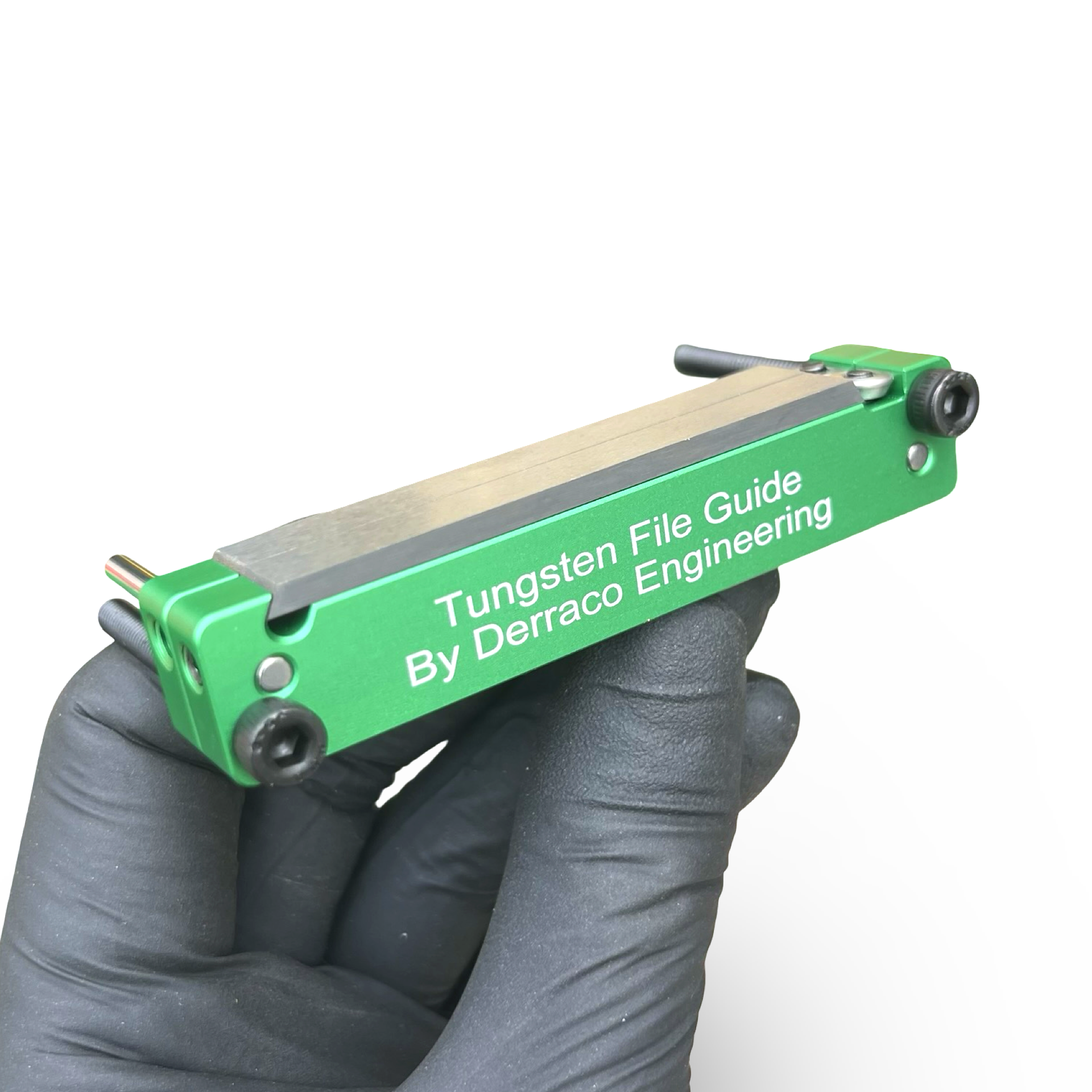 Mini Tungsten Carbide File Guides - Aluminium 64mm