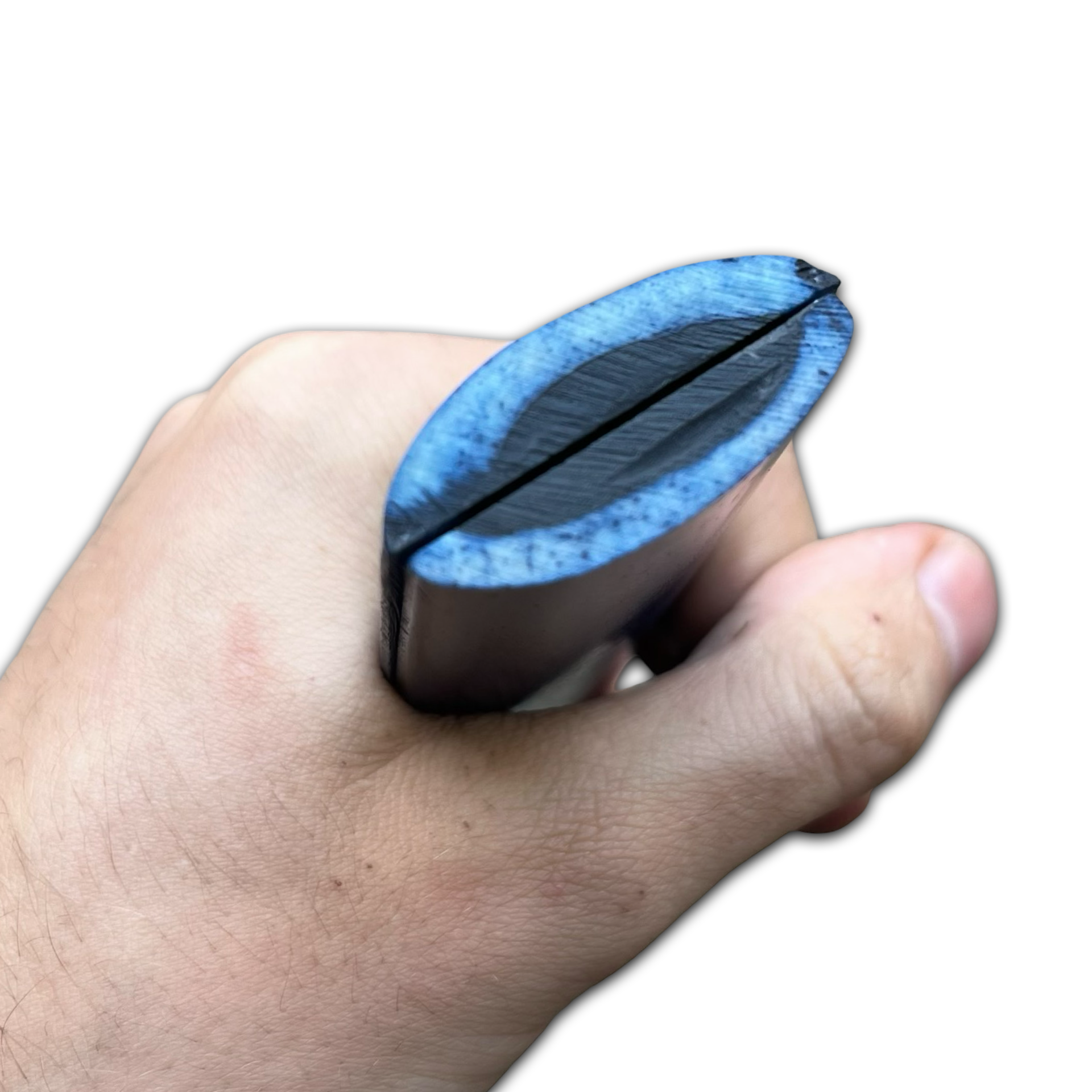 Stabilised Camel Bone Scales - Navy Blue (8x38x127mm)