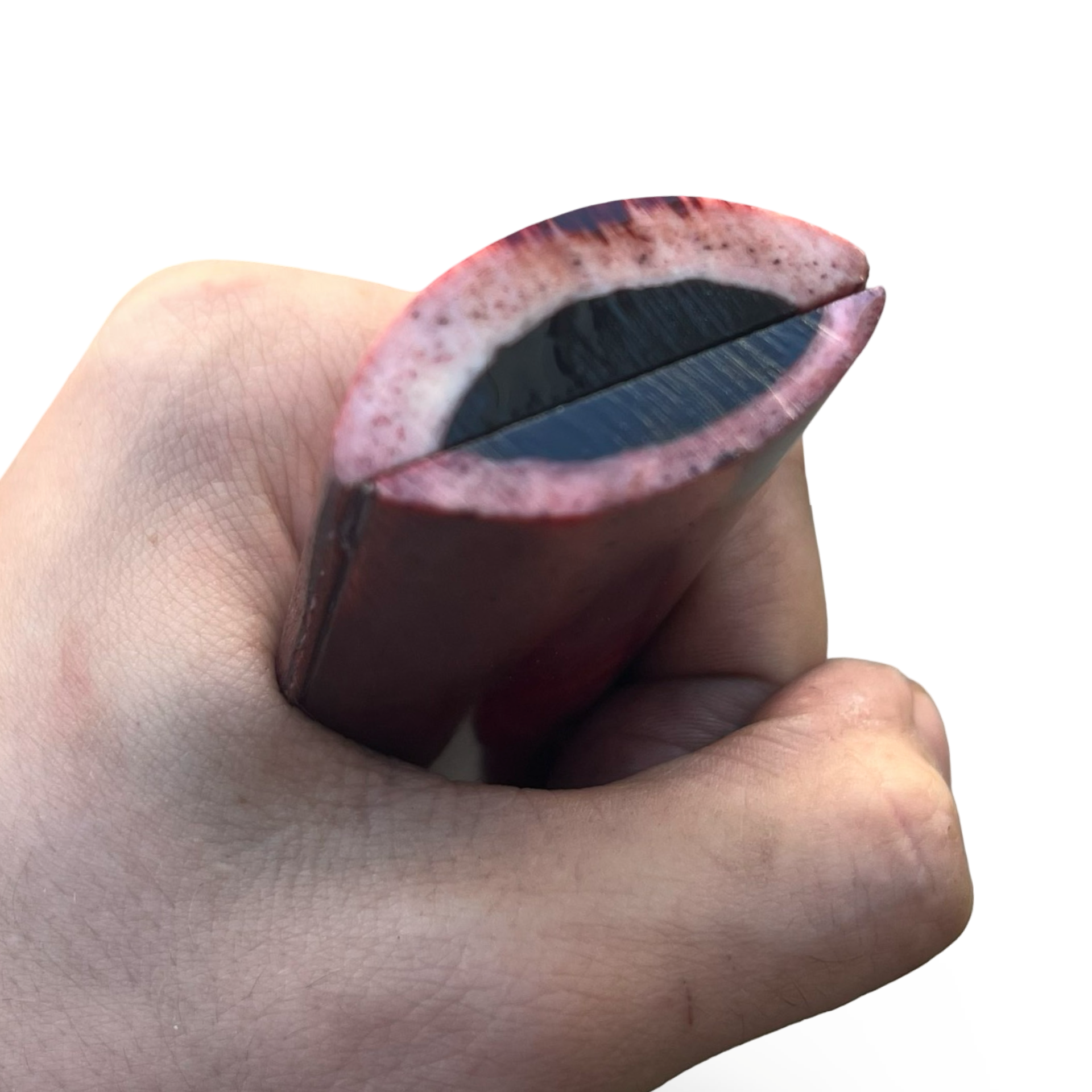 Stabilised Camel Bone Scales - Maroon (8x38x127mm)