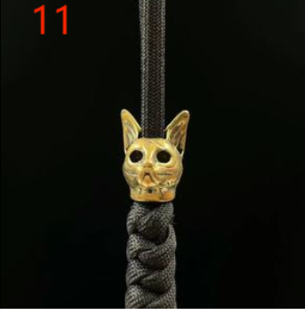 Paracord Brass Figurine Beads