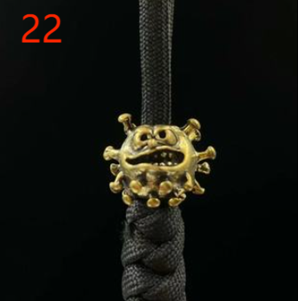 Paracord Brass Figurine Beads