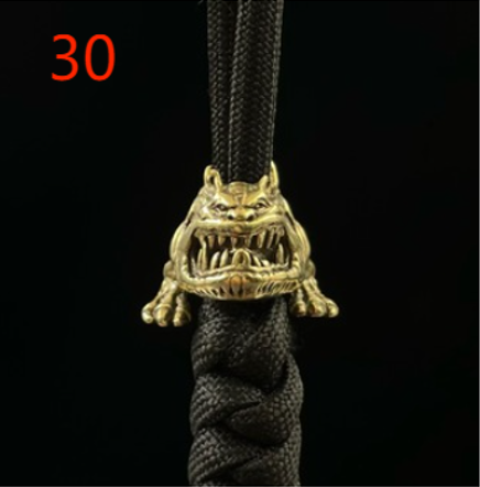 Paracord Brass Figurine Beads