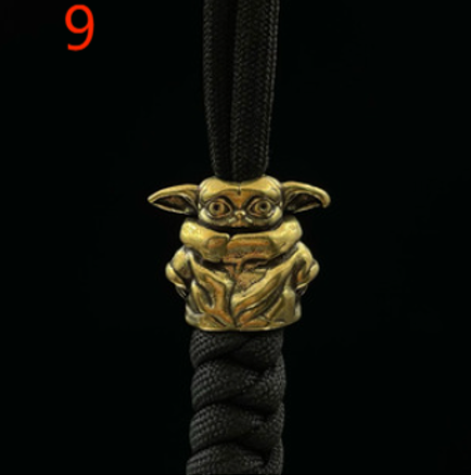 Paracord Brass Figurine Beads