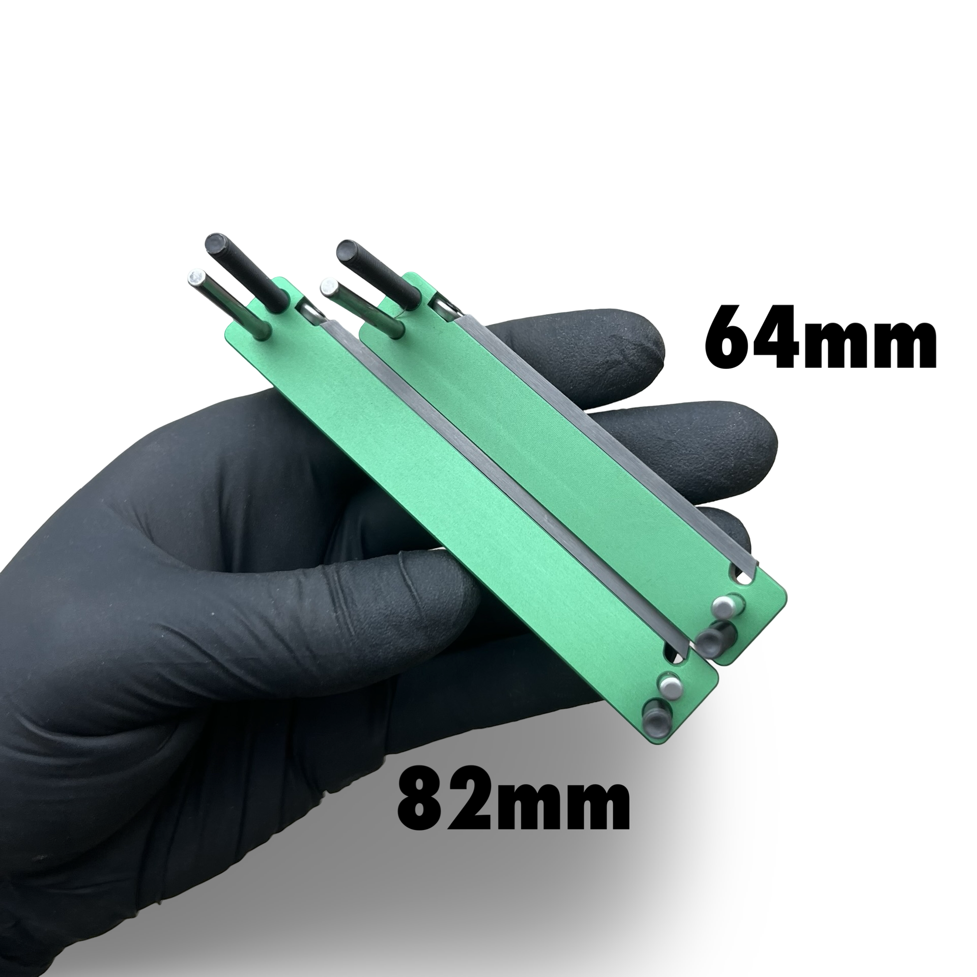 Mini Tungsten Carbide File Guides - Aluminium 64mm