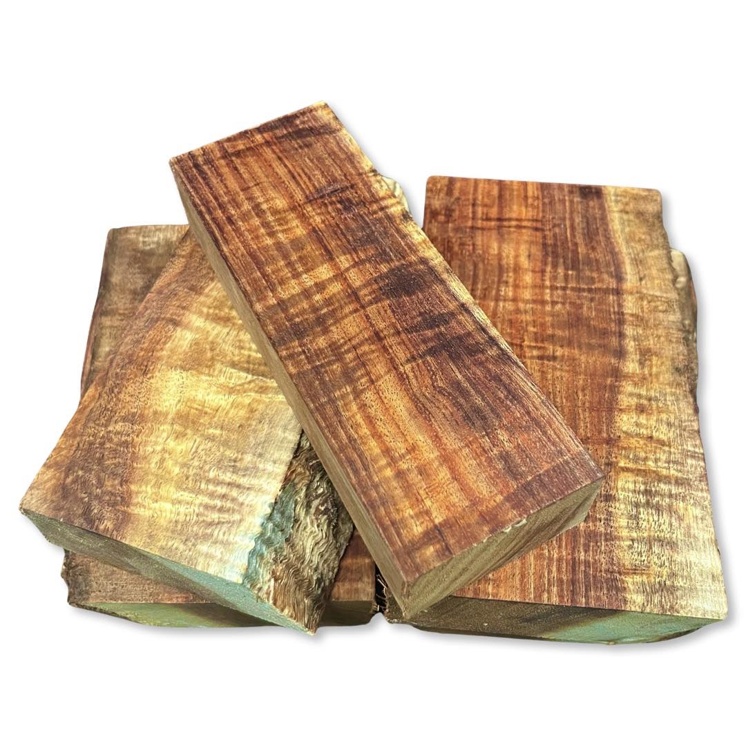 Australian Figured Blackwood Blocks (30 x 50 x 150mm)