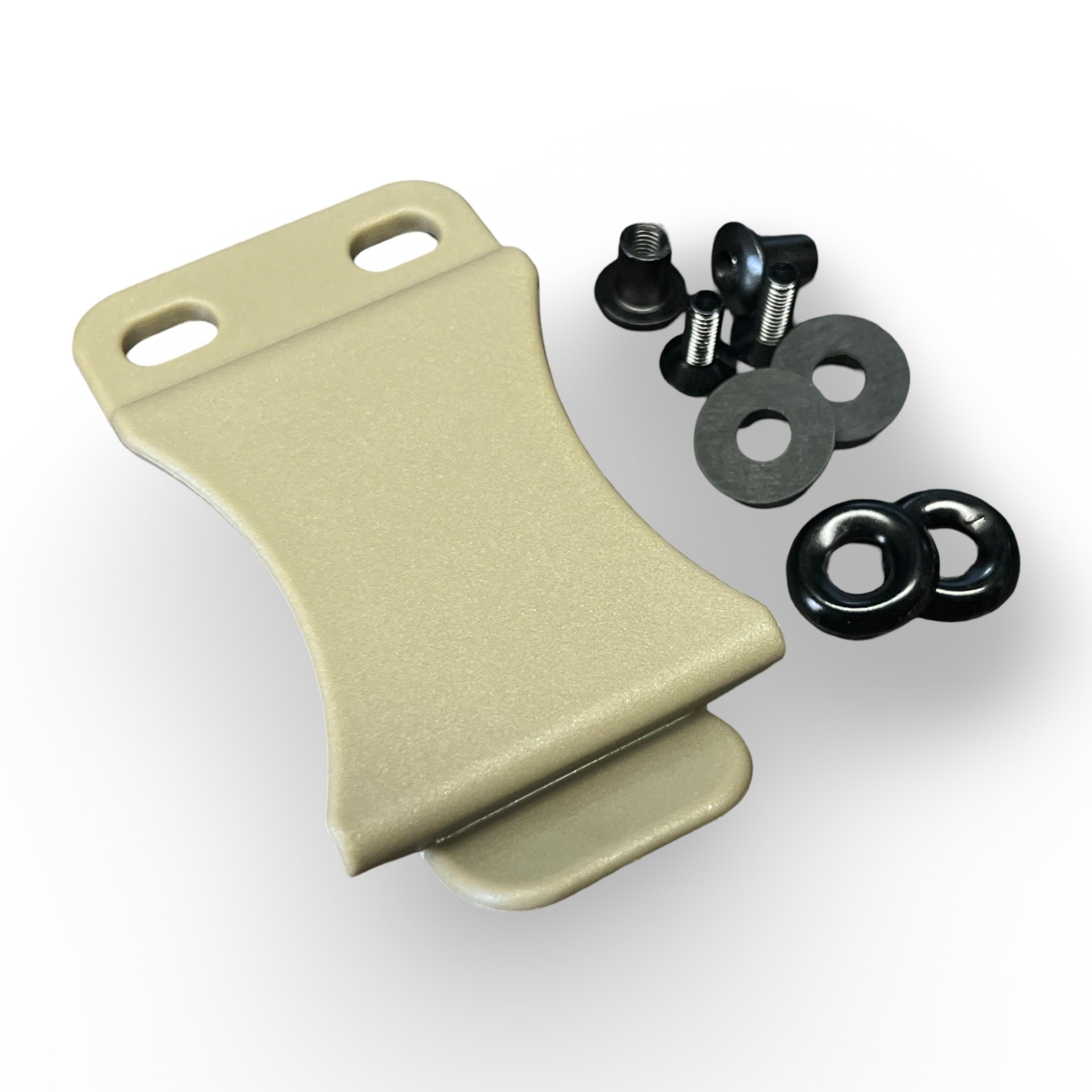 Fold-Over Kydex Belt Clips (Black, Green, Tan)