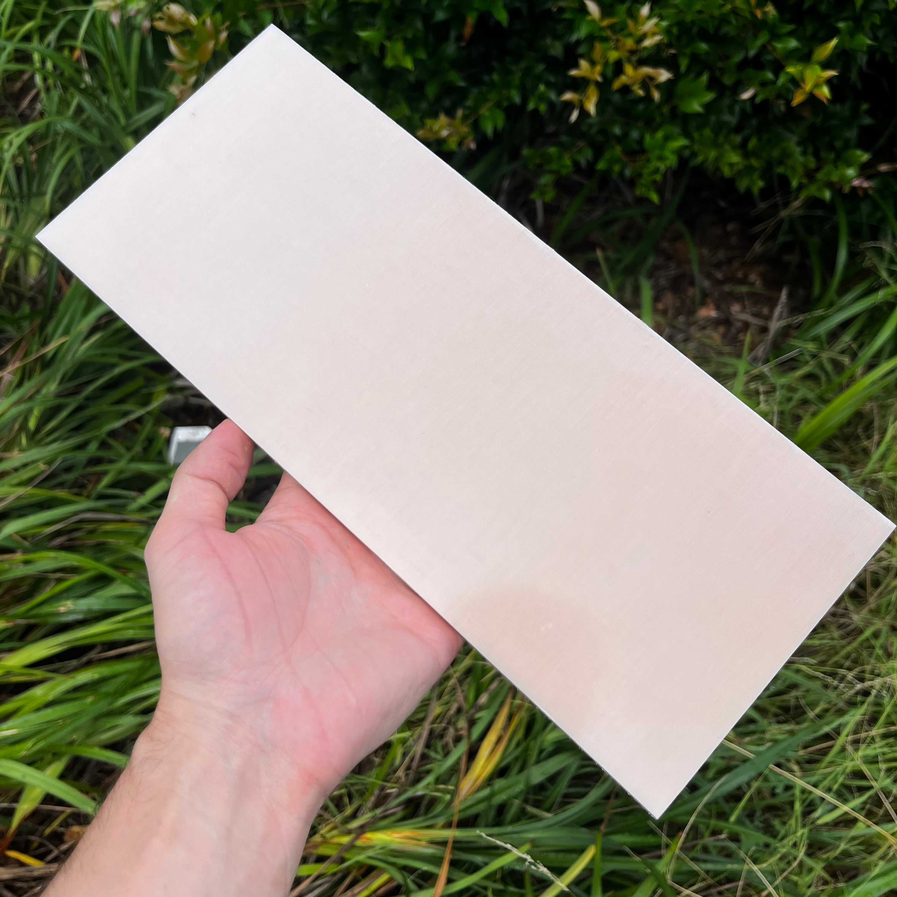 Linen Micarta 3/8" Sheets & Scales - Bone / Ivory