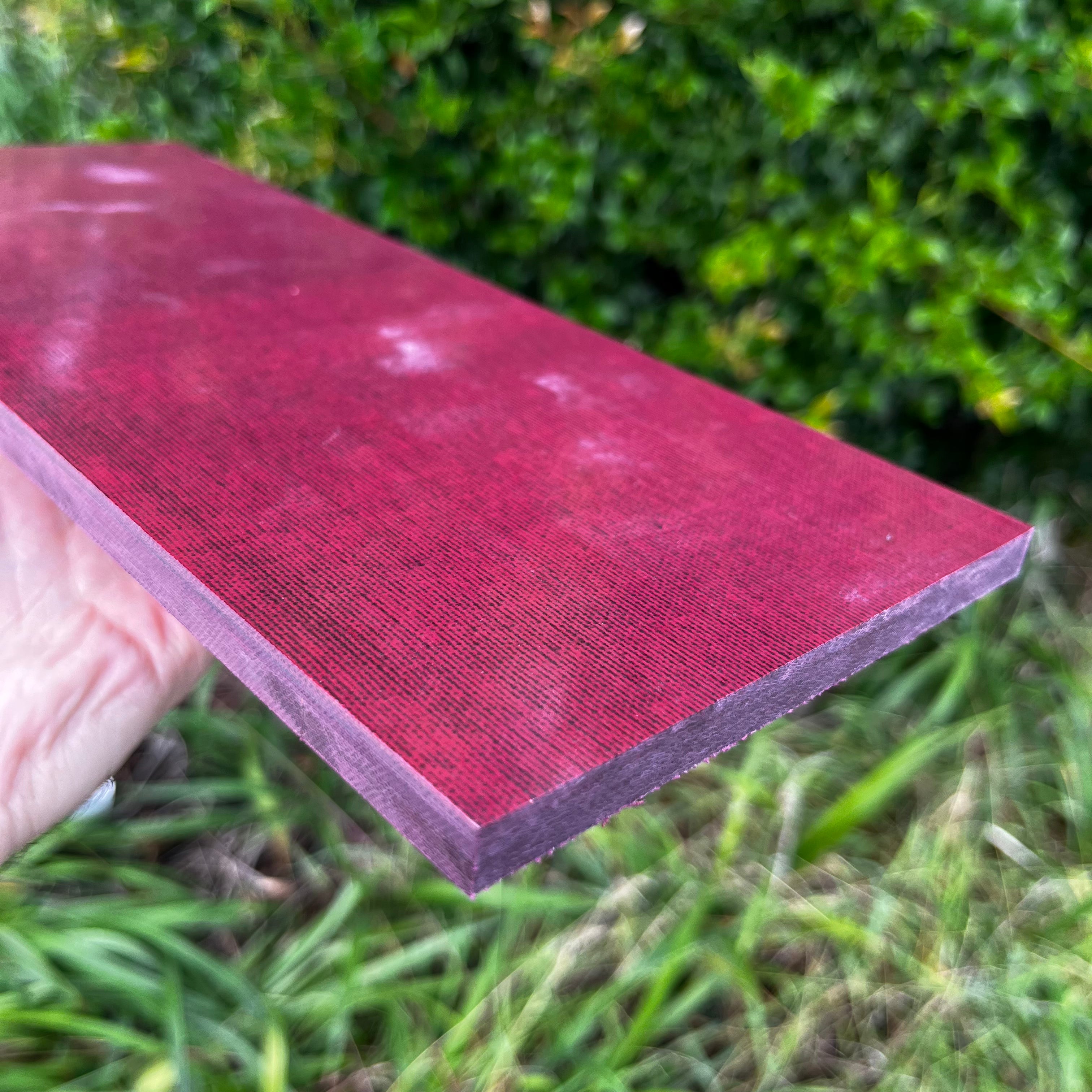 Canvas Micarta 3/8" Sheets & Scales - Burgundy
