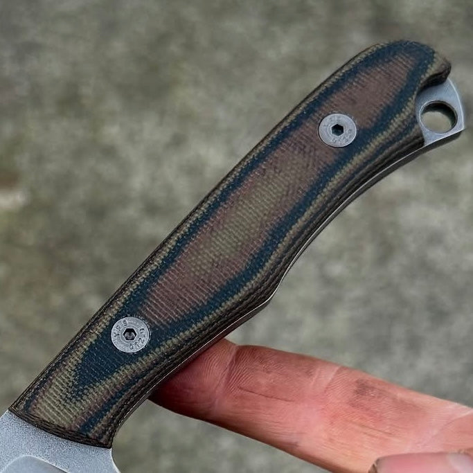 Canvas Micarta Sheet - Camo (Brown,Black,Green) - 1/4"