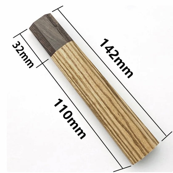 Zebra Wood & Ebony WA Handle