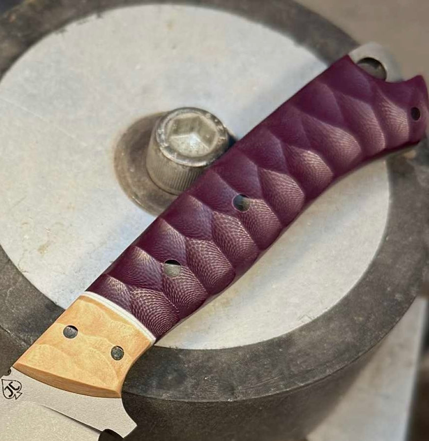 Burgundy G10 Sheets, Liners & Scales