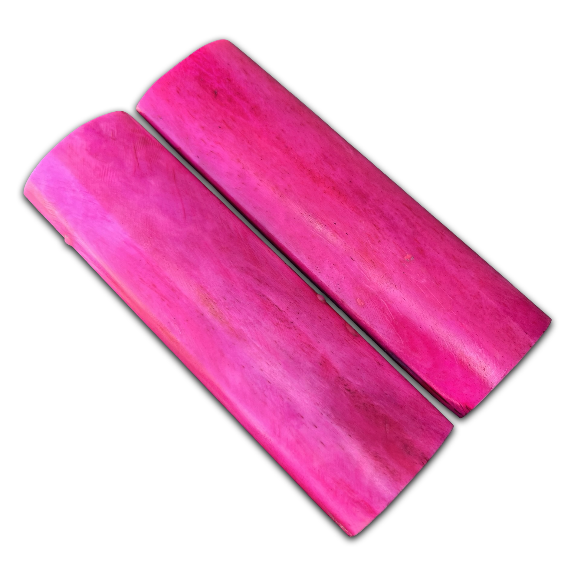 Stabilised Camel Bone Scales - Pink (8x38x127mm)