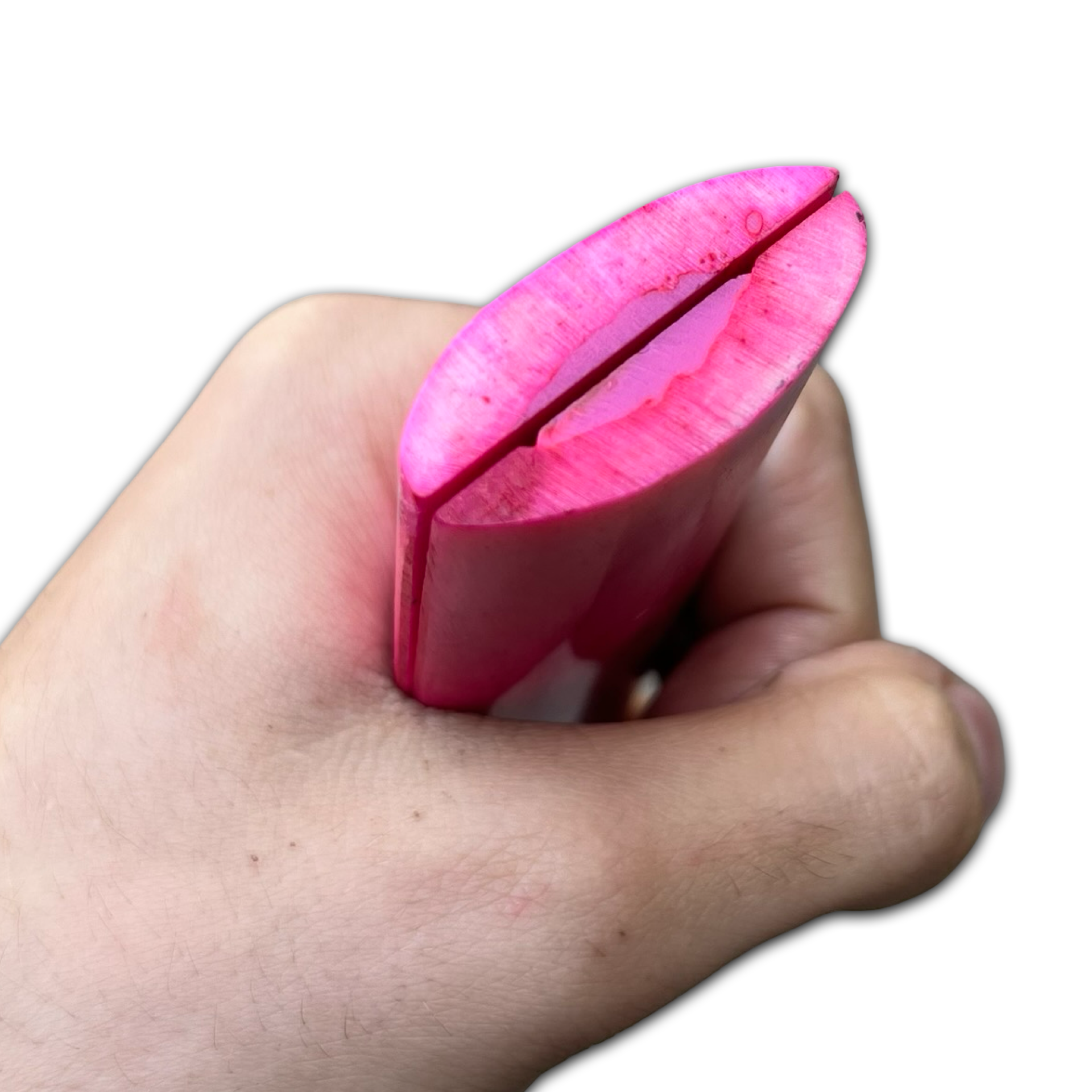 Stabilised Camel Bone Scales - Pink (8x38x127mm)