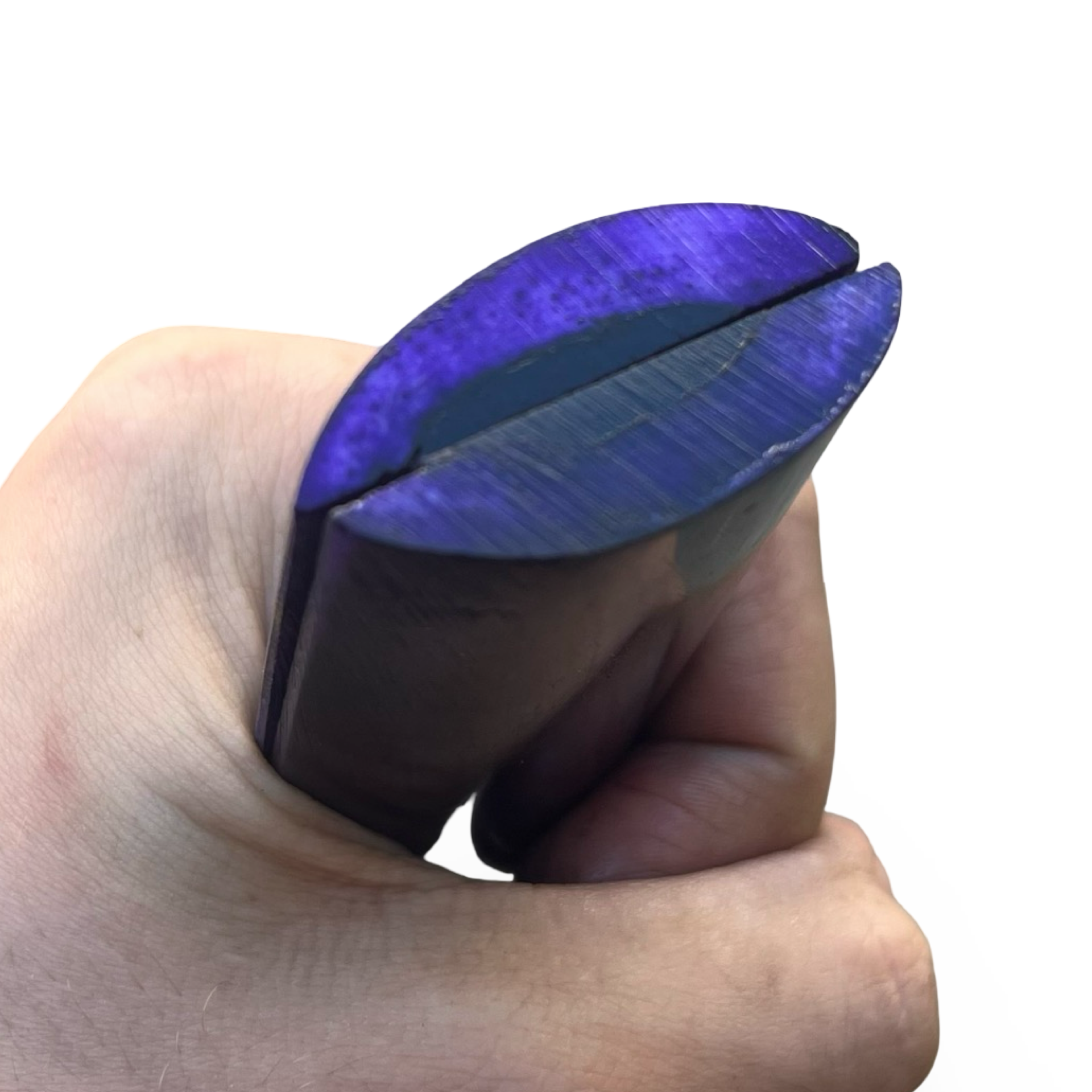 Stabilised Camel Bone Scales - Purple (8x38x127mm)