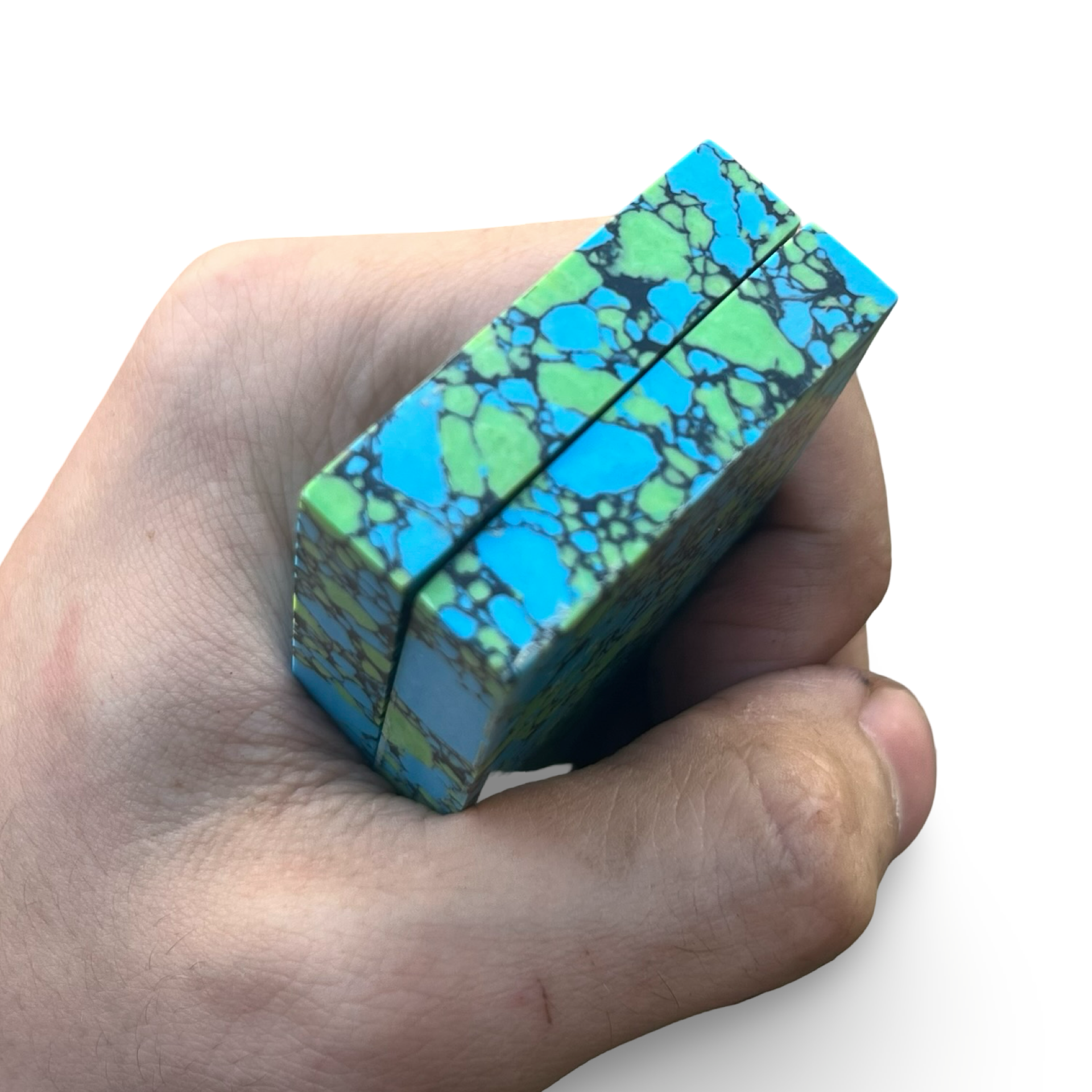 ResStone Scales – Turquoise & Green Black Web – 8x38x125mm