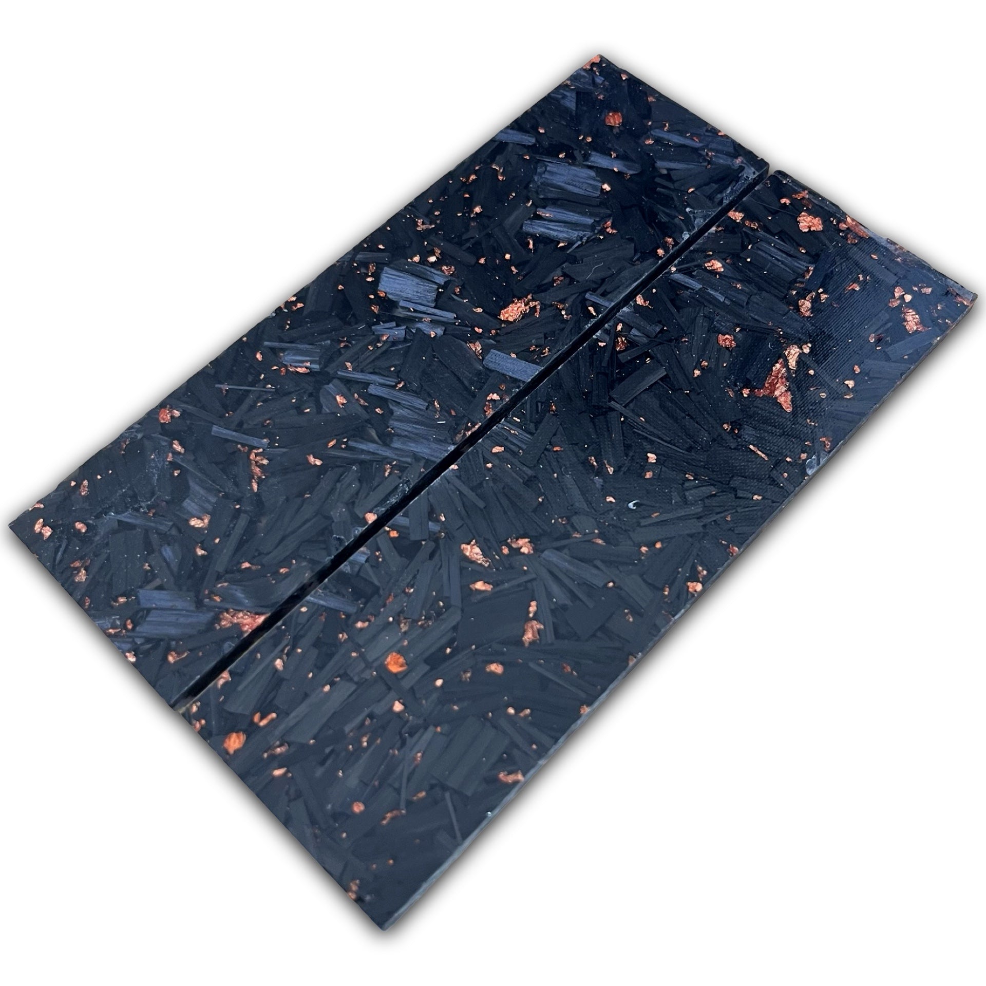 Carbon Fiber Black Marble & Foil Scales