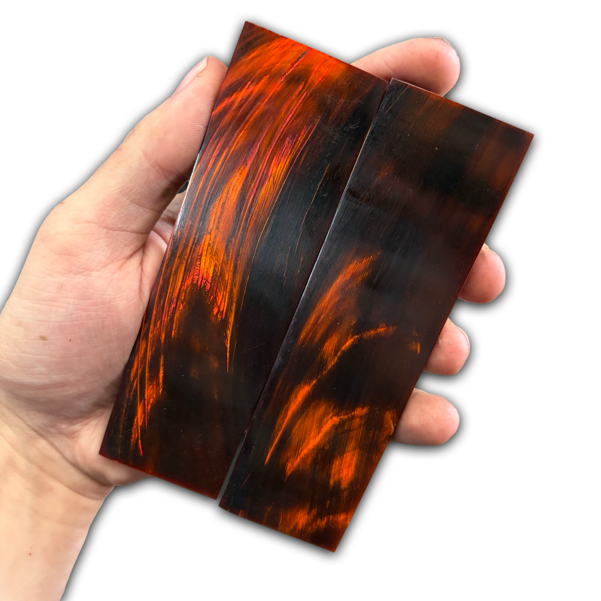 Buffalo Horn Scales - Orange