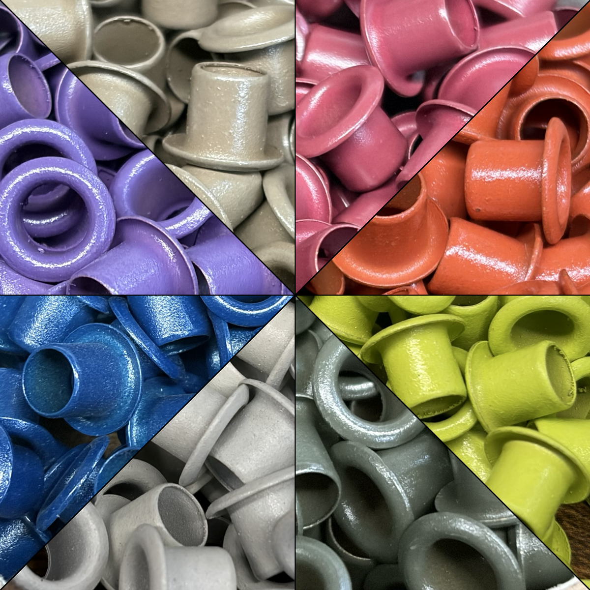 Coloured Kydex Eyelet 1/4" 2 sheet thickness (20 Packs)