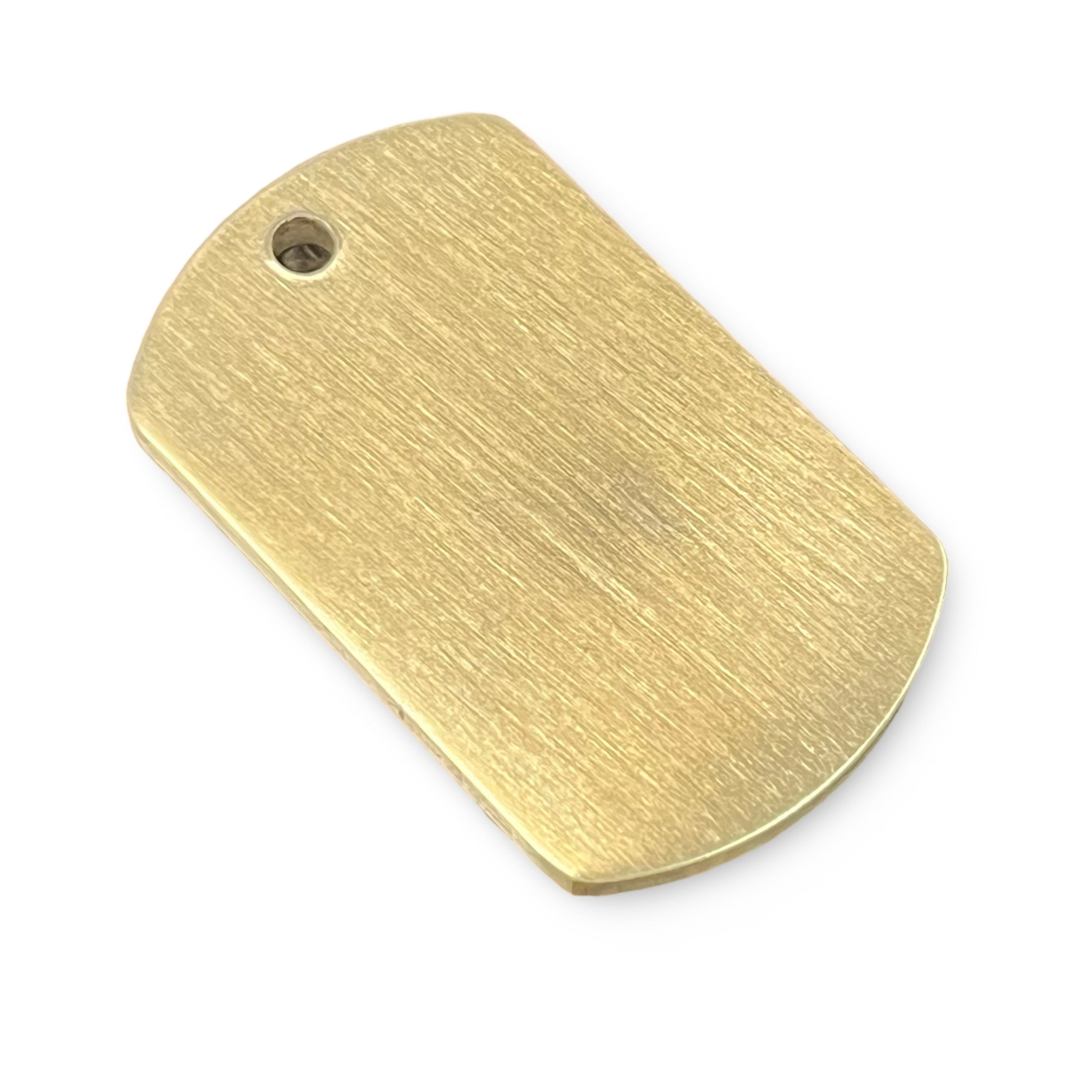 Brass Dog Tag Blank (3x24x40mm)