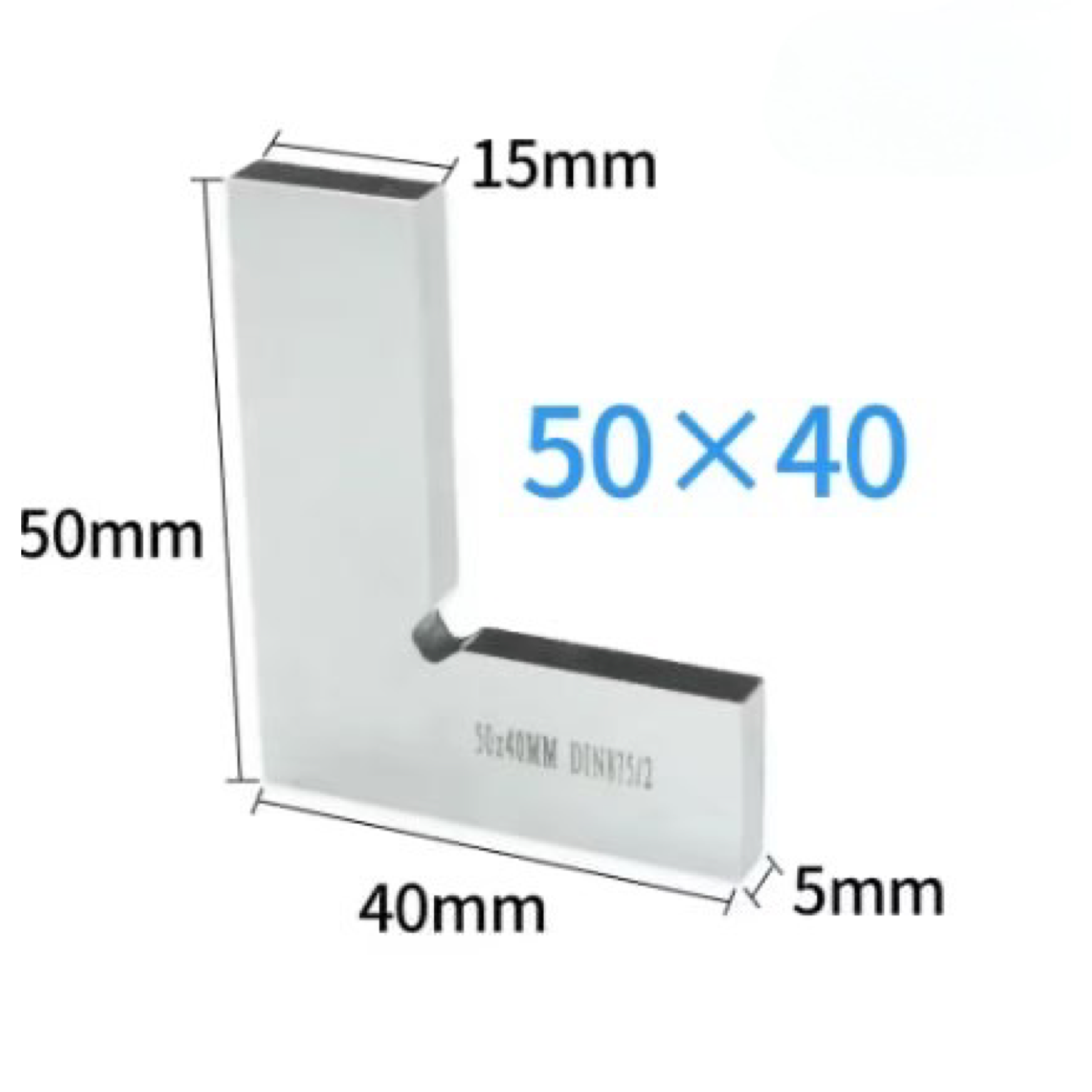 Shahe 50x40mm Carpenters Square – Flat Edge Marking Gauge