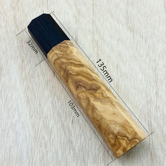 Olivewood & Ebony WA Handle