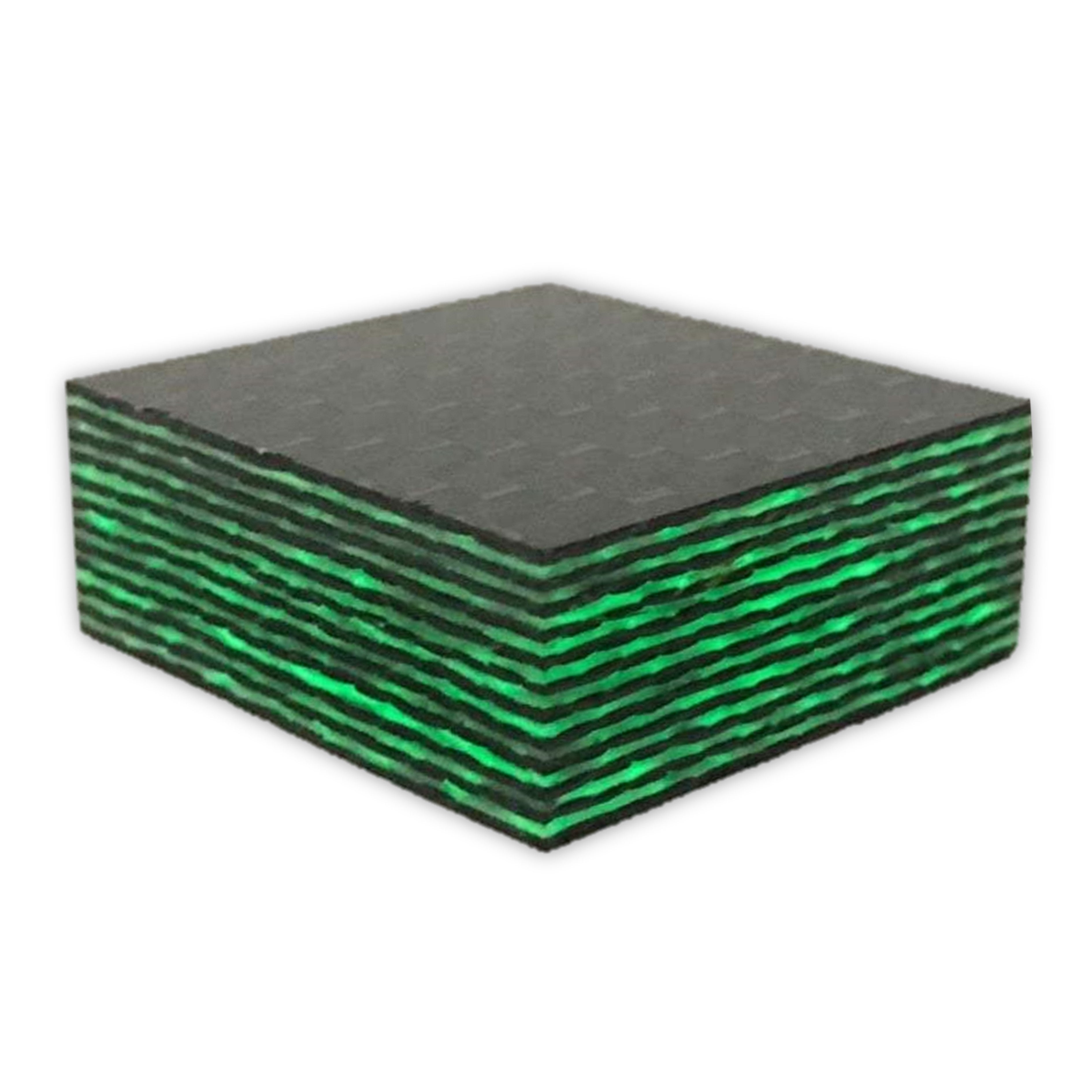 "Acid Rain" Glow Core Carbon Fiber Ring Blank/Bolster/Spacer - Carbon Waves