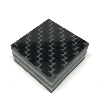 Double Green Glow Core Carbon Fiber Ring Blank/Bolster/Spacer - Carbon Waves