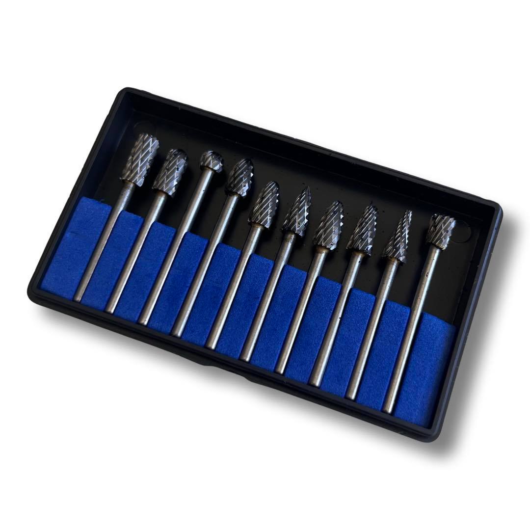 Tungsten Carbide Burr Set 10 Pcs Double Cut