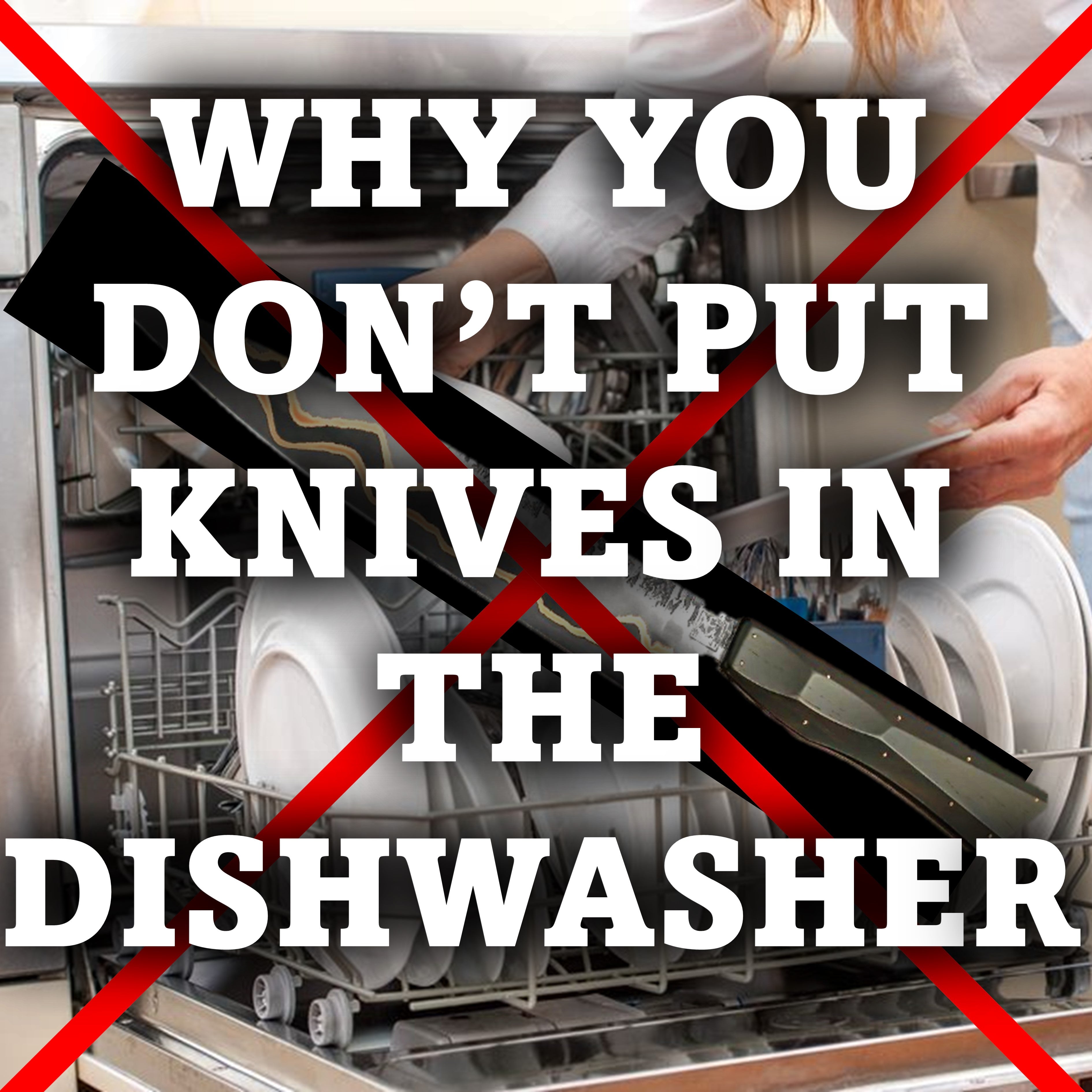 A short guide about why your knives can’t go in the dishwasher.