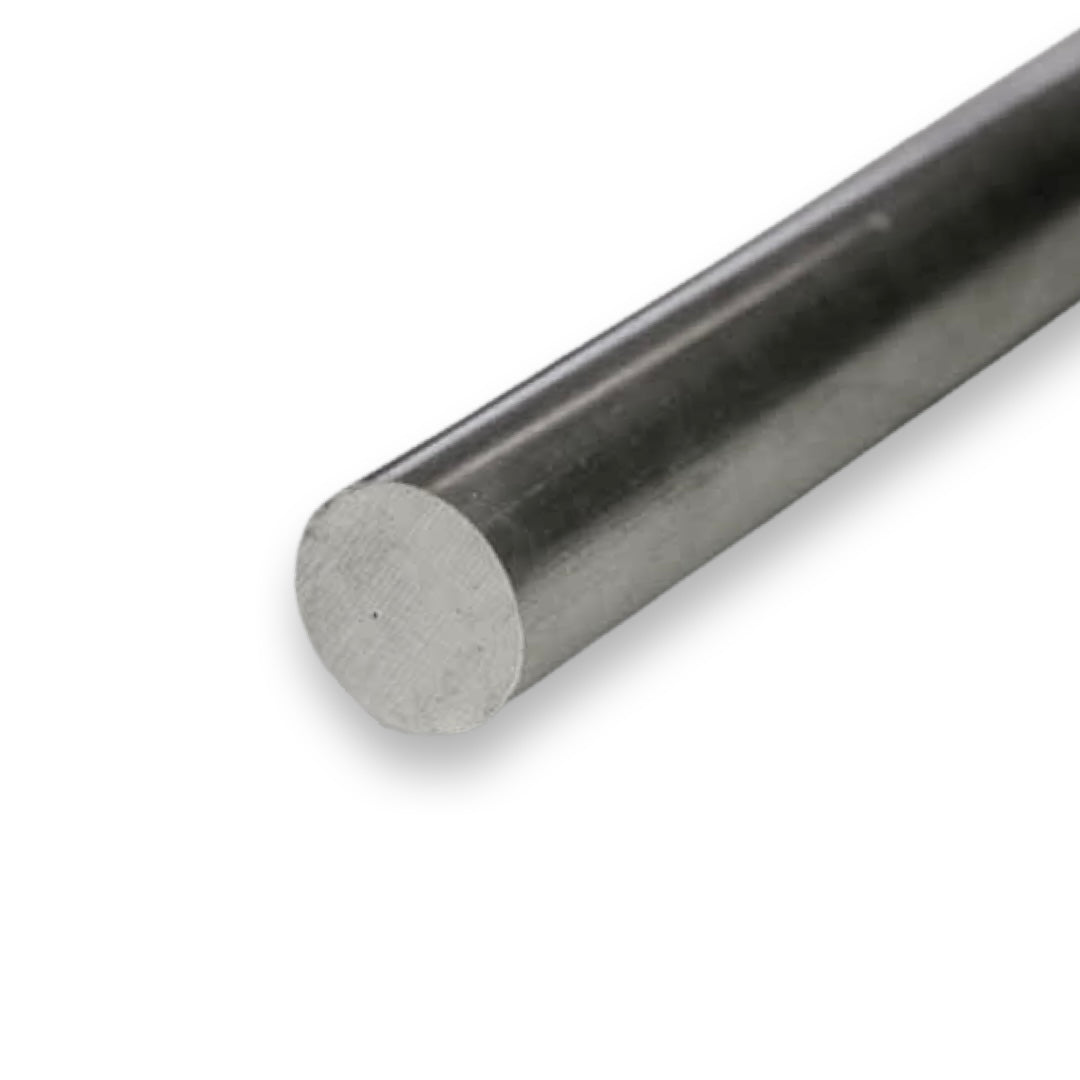 A single stainless steel pin rod with a silver color.