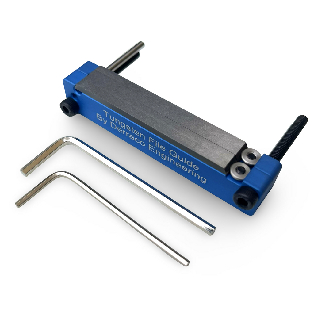 Guide File Inox Self Mini Tungsten Carbide File Guides - Aluminium 64mm