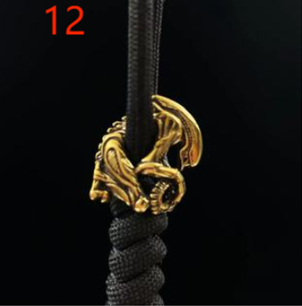 Paracord Brass Figurine Beads