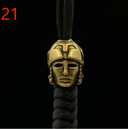 Paracord Brass Figurine Beads