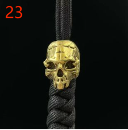 Paracord Brass Figurine Beads