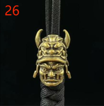 Paracord Brass Figurine Beads