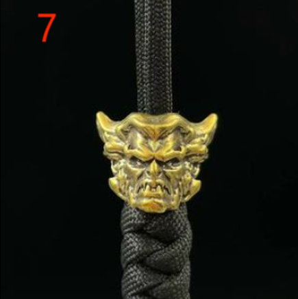 Paracord Brass Figurine Beads