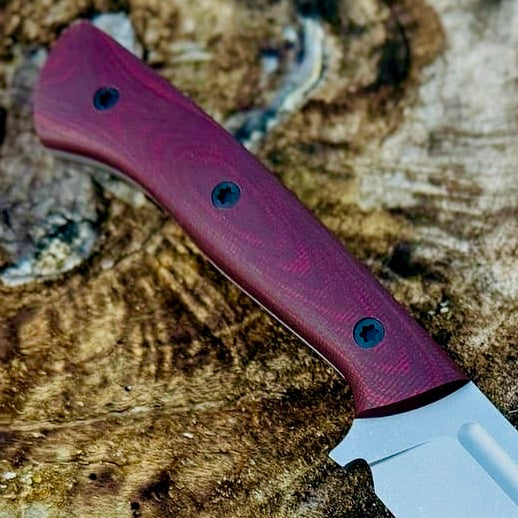 Canvas Micarta 3/8" Sheets & Scales - Burgundy