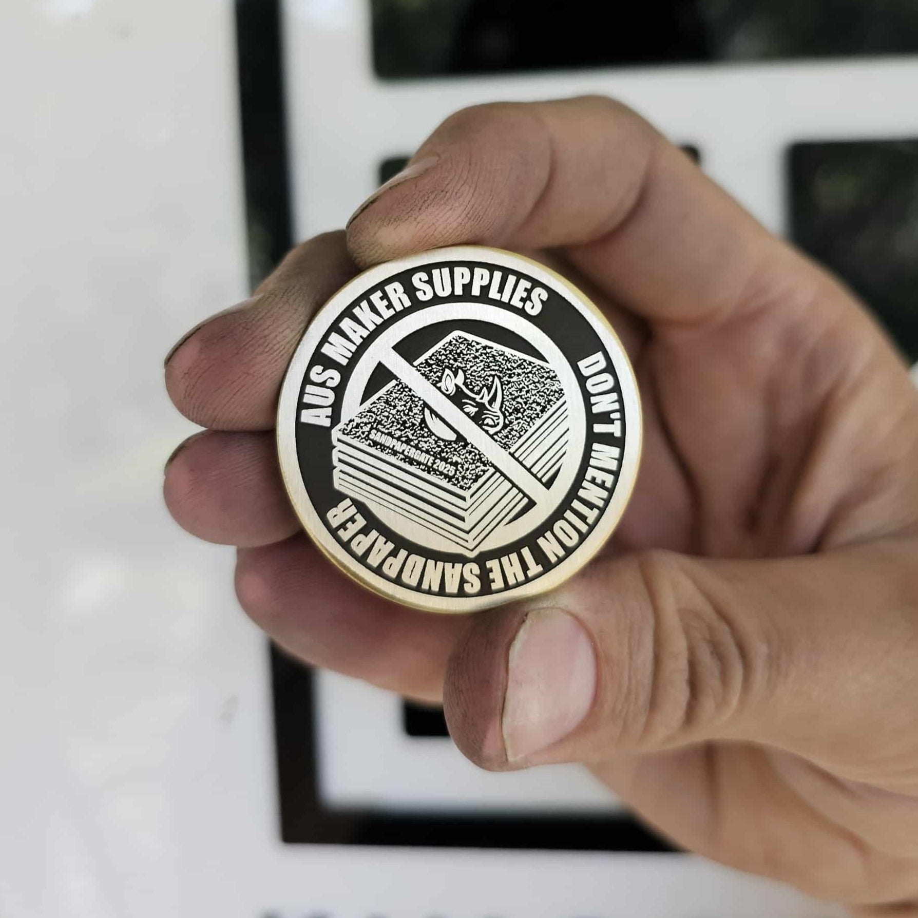 Limited Edition 2025 Coin - Don't Mention The Sandpaper