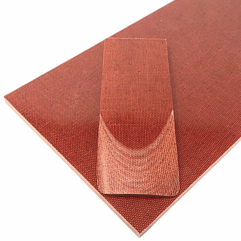 Canvas Micarta 3/8" Sheets & Scales - Fire Red