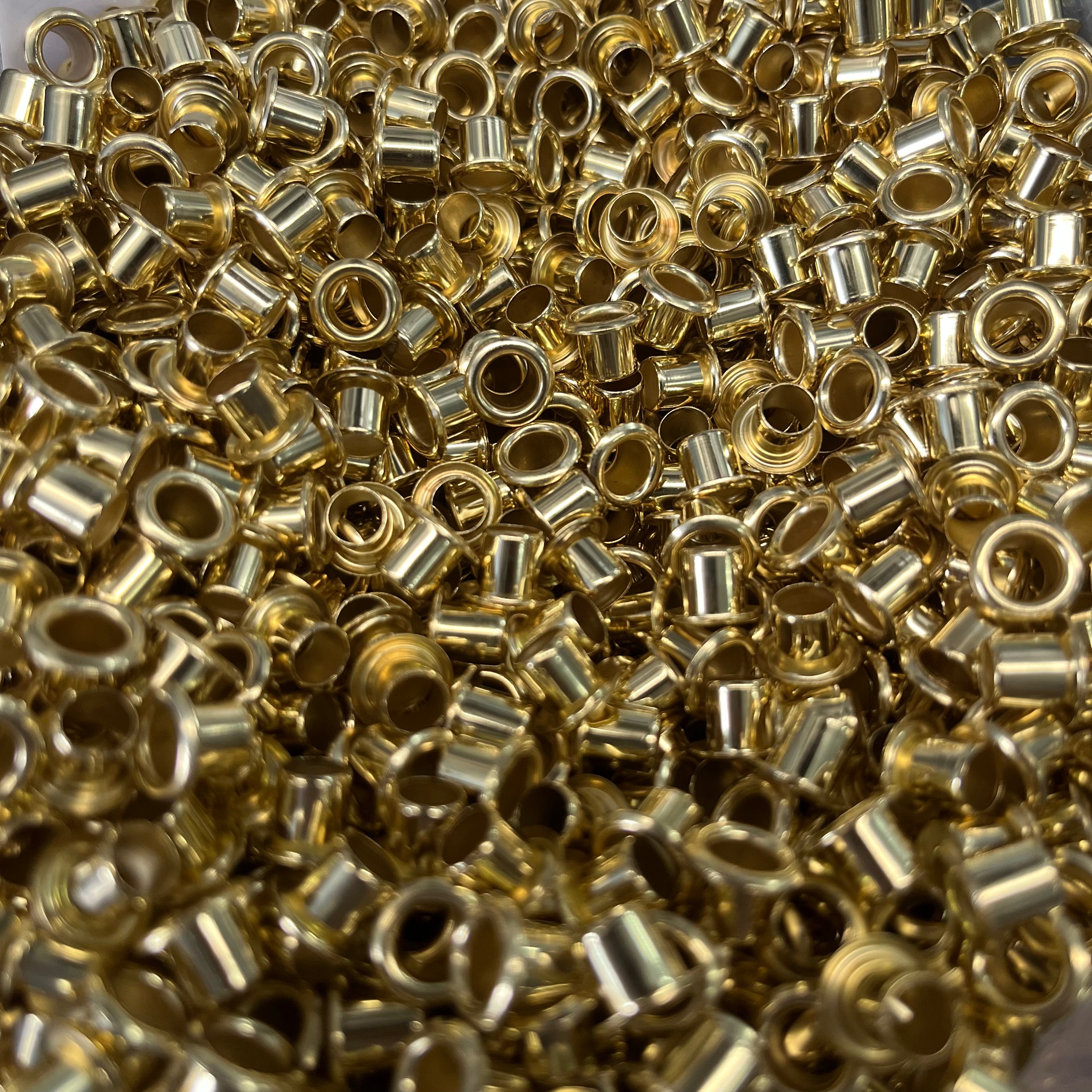 Kydex Eyelet Bright Brass 1/4" 2 sheet thickness