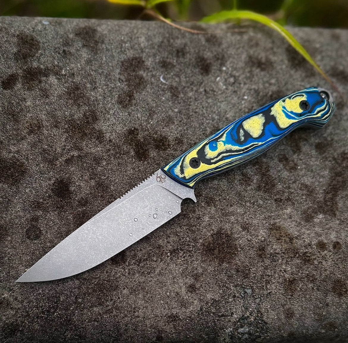 Burl G10 Multicolor Scales- Yellow/Blue/Black (6.35 x 38 x 127mm)