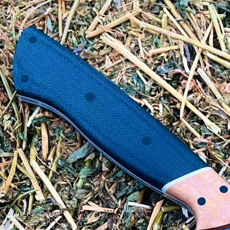 Canvas Micarta 3/8" Sheets & Scales - Navy Blue