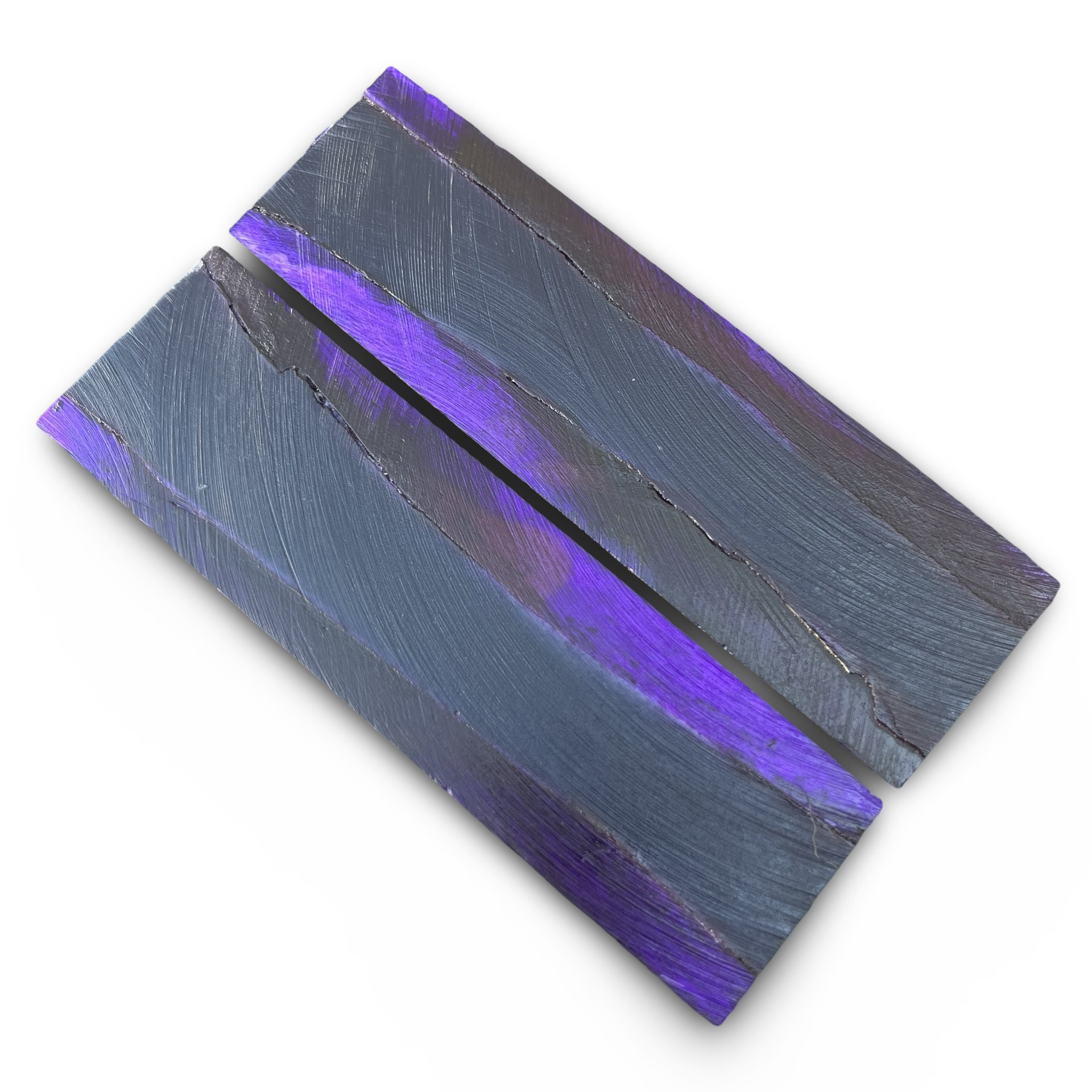 Stabilised Camel Bone Scales - Purple (8x38x127mm)