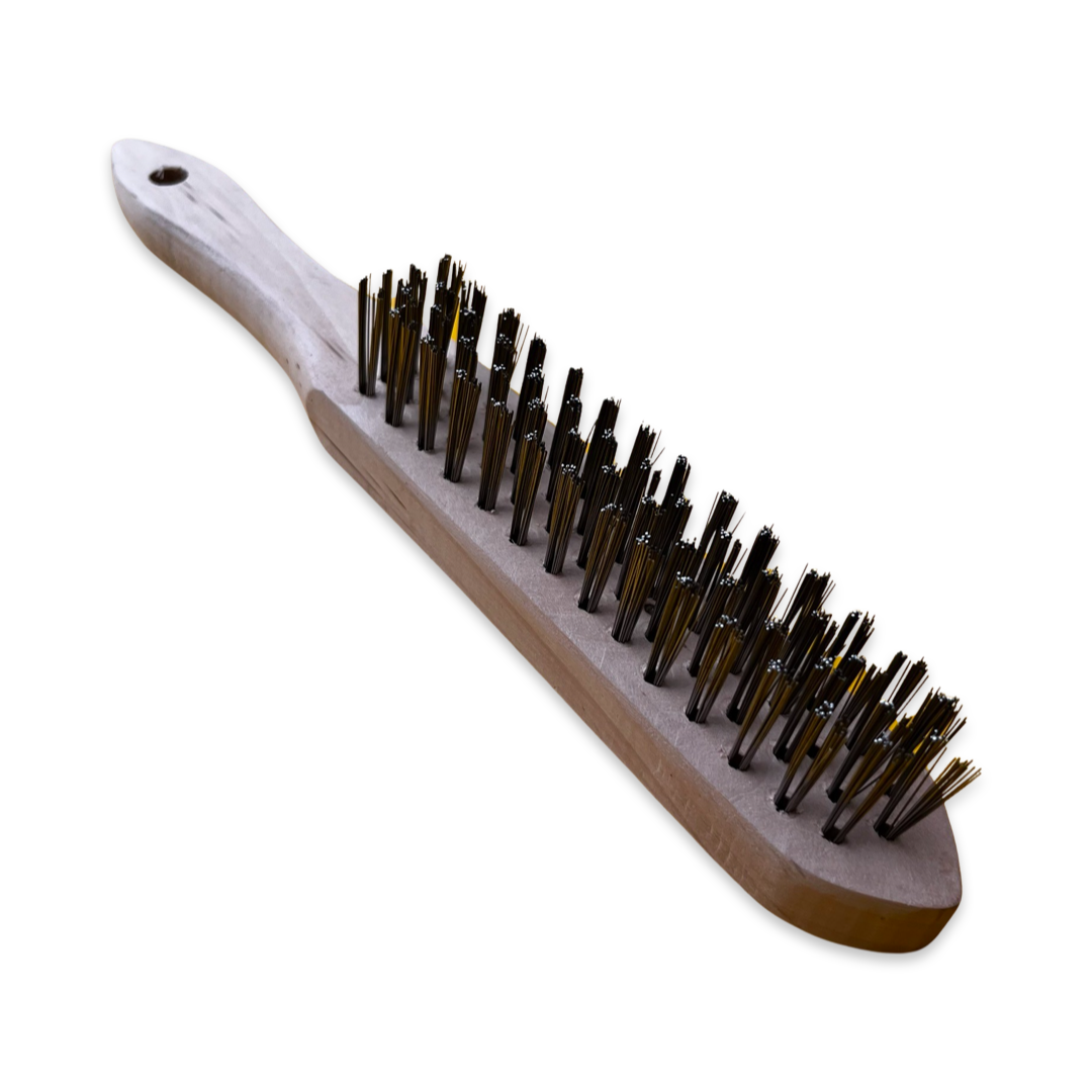 Wooden Handle Wire Brush