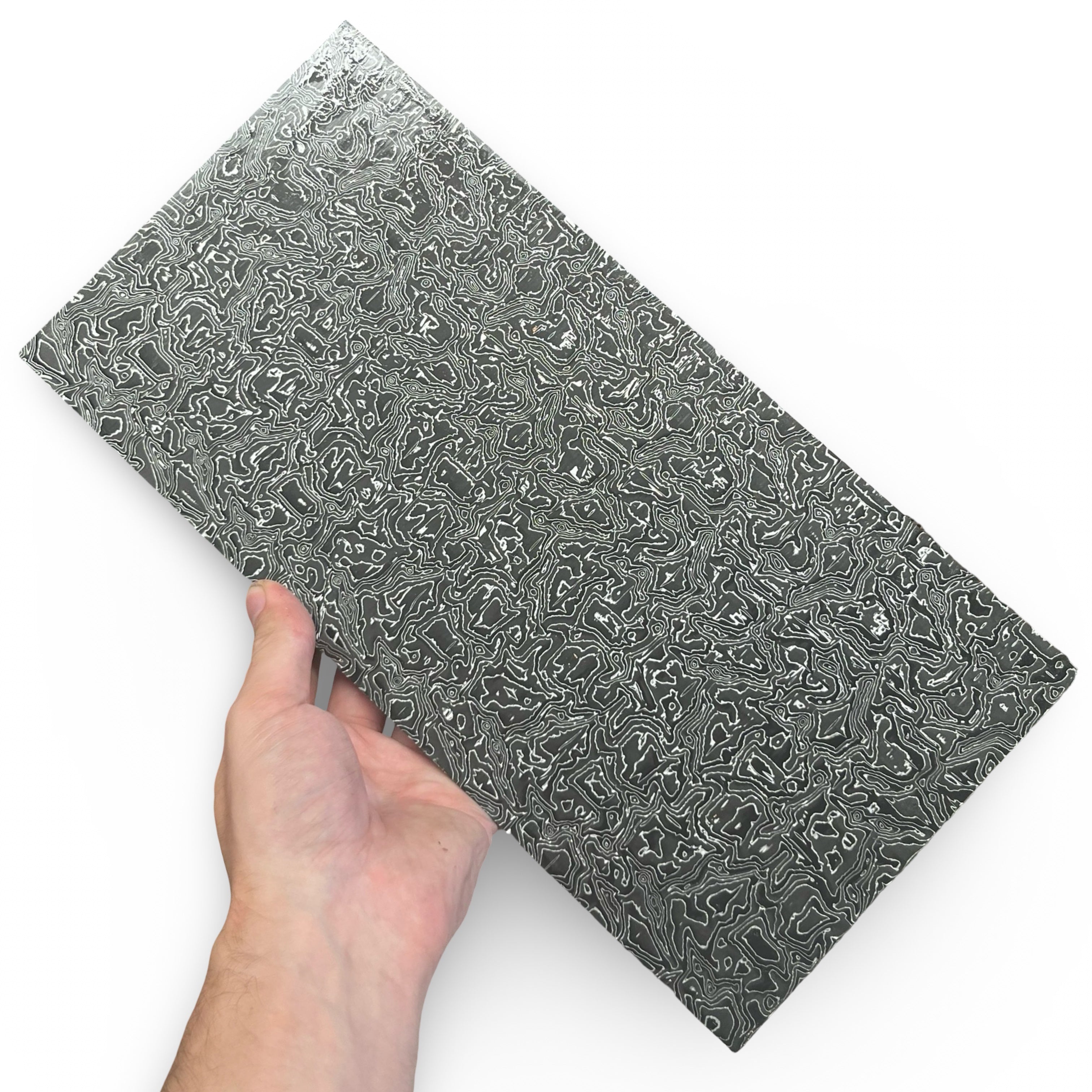 Aluminium Damascus Carbon Fiber Sheets & Scales