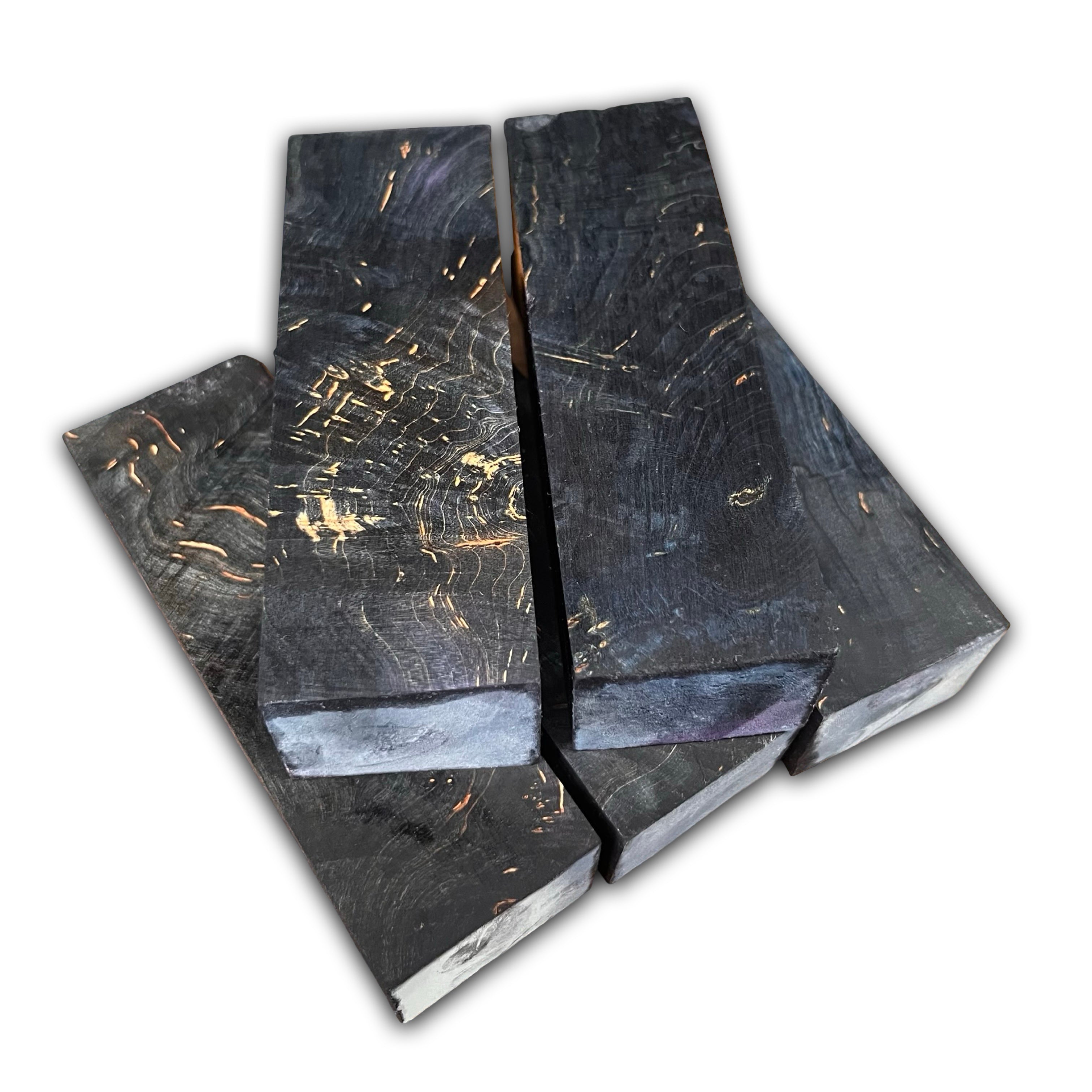 Black Stabilised Curly Maple (30x40x135mm)