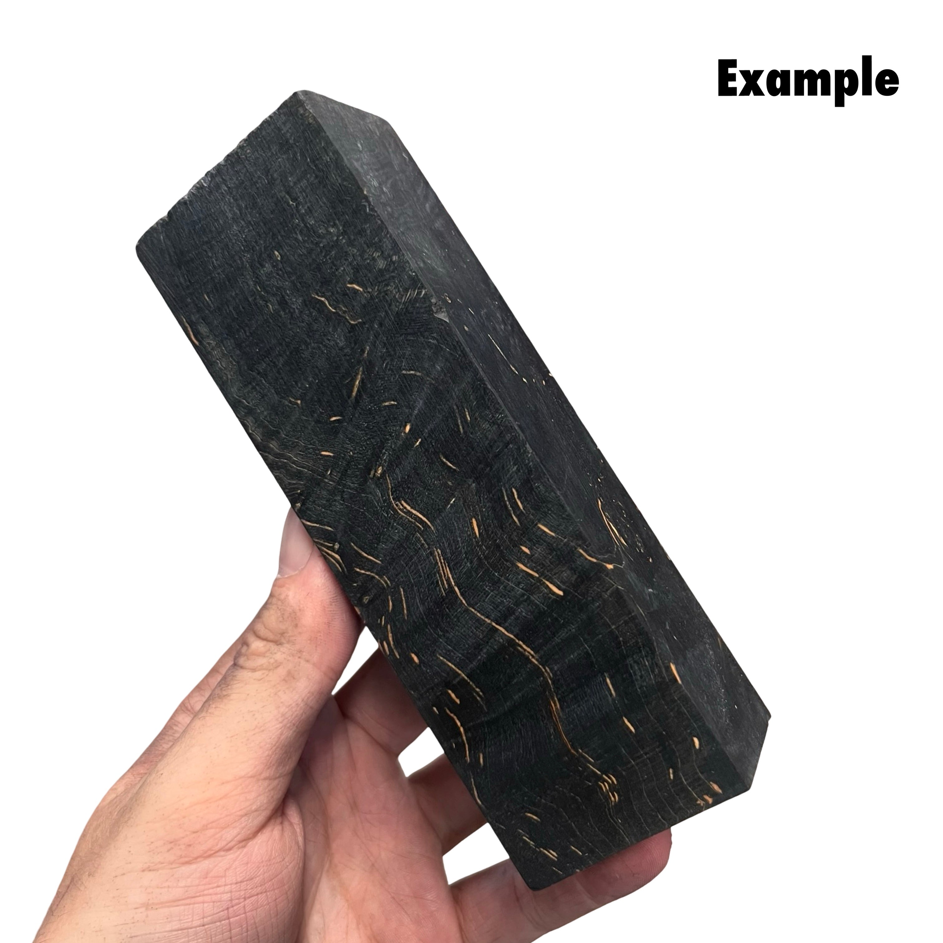 Black Stabilised Curly Maple (30x40x135mm)