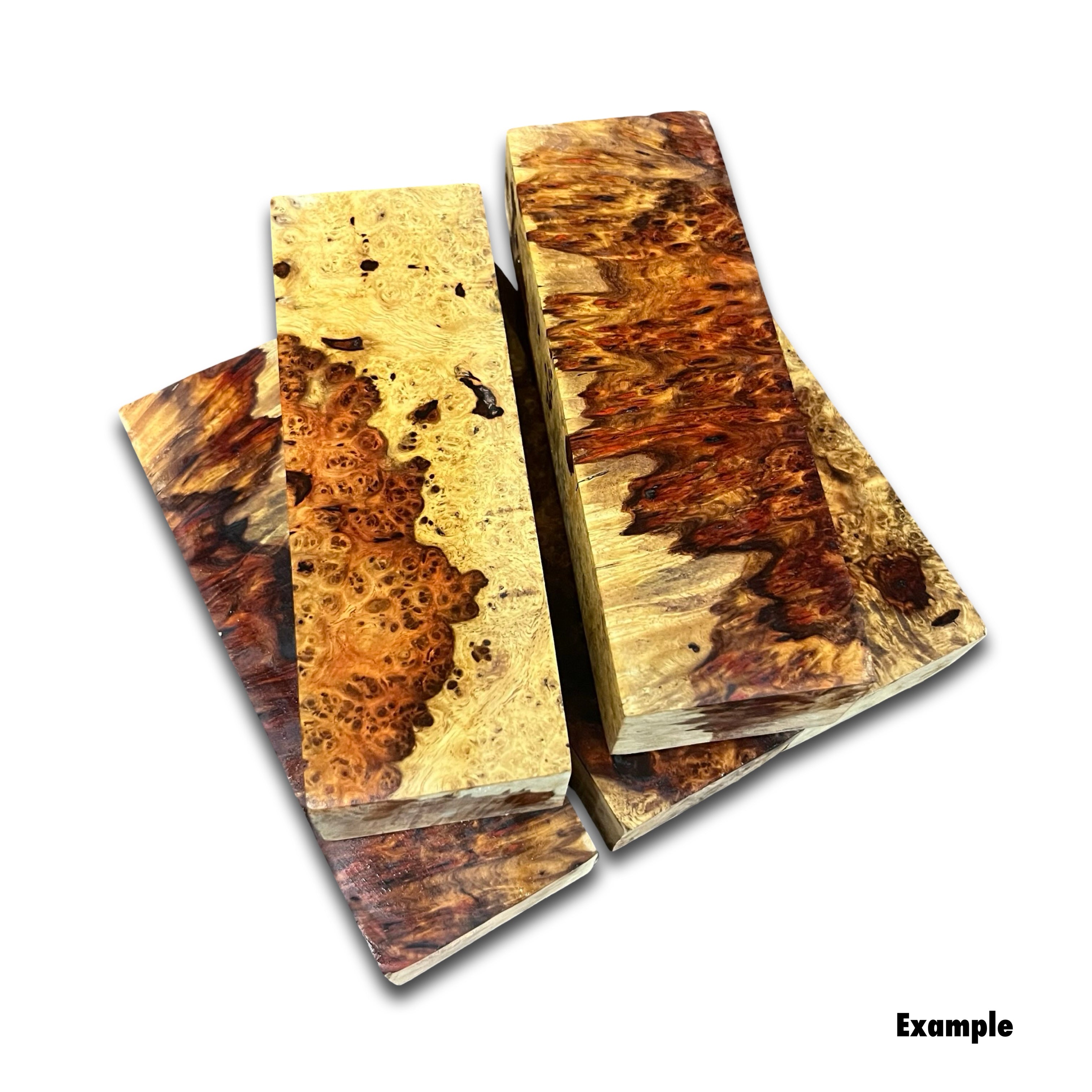 Red Amboyna Wood Block (30 x 50 x 150mm)